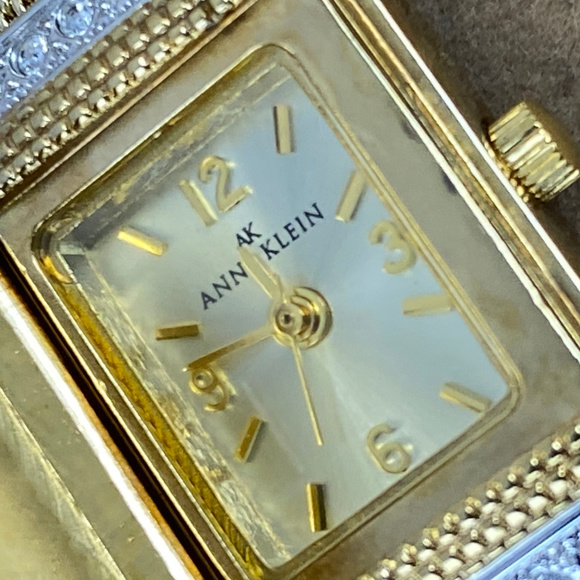 Anne Klein Peak a Boo Gold Mesh Bracelet and Watch main image 5